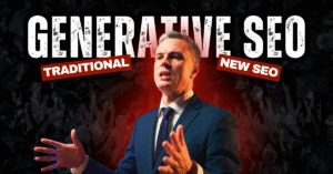 A person is explaining what is generative SEO